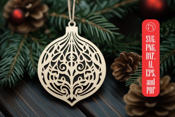 Download Christmas Ornament Laser Cut SVG - Ornament Collection
