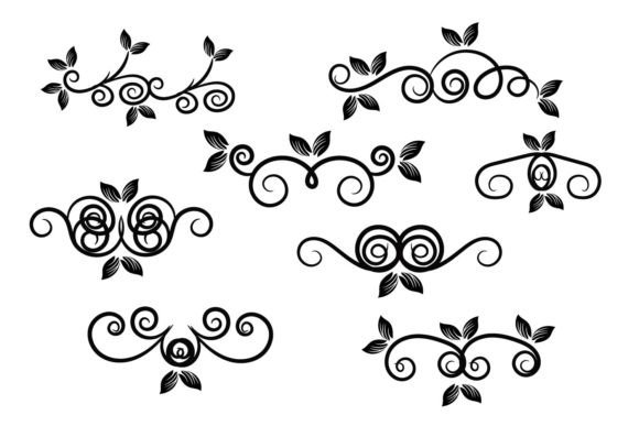 Download Floral Swirl Ornament Leaf Design - Ornament Collection