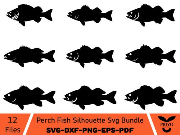 Download Perch Fish Silhouette Svg Bundle - Premium Bundle