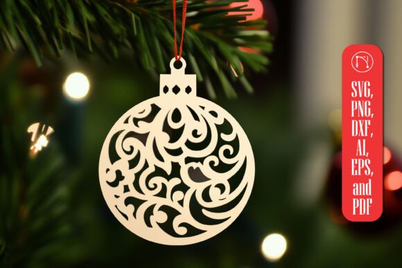 Download Cricut Christmas Ornament SVG Cut File - Ornament Collection