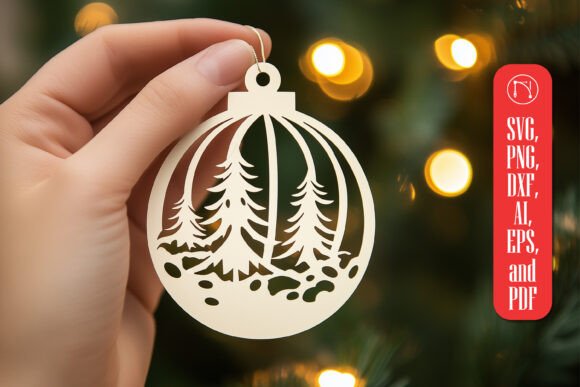 Download Cricut Christmas Ornament SVG Cut File - Ornament Collection