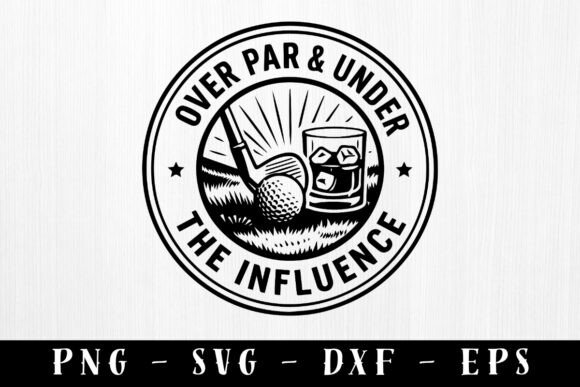 Download Over Par Golf Hat Patch SVG - Hat Collection