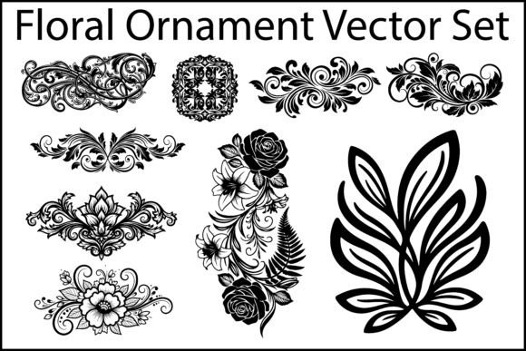 Download Floral Ornament Vector Set - Ornament Collection