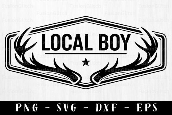 Download Local Boy Antlers Hunting Hat Patch SVG - Hat Collection