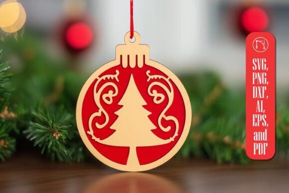 Download Cricut Christmas Ornament SVG Cut File - Ornament Collection