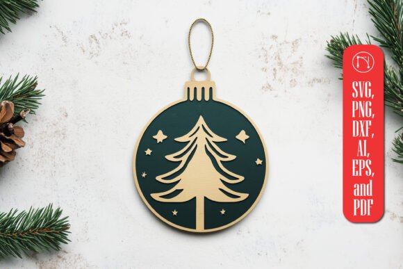 Download Cricut Christmas Ornament SVG Cut File - Ornament Collection