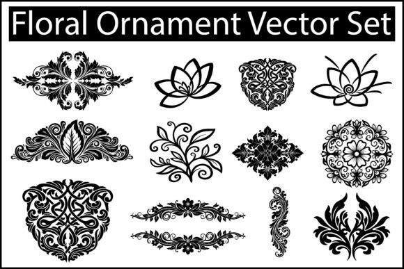 Download Floral Ornament Vector Set - Ornament Collection