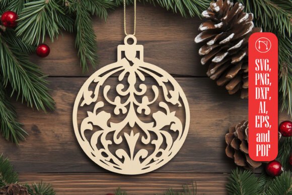Download Cricut Christmas Ornament SVG Cut File - Ornament Collection