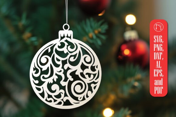 Download Cricut Christmas Ornament SVG Cut File - Ornament Collection