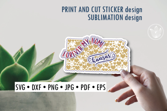 Download Kansas Print and Cut Svg Sticker - Print and cut svg Collection