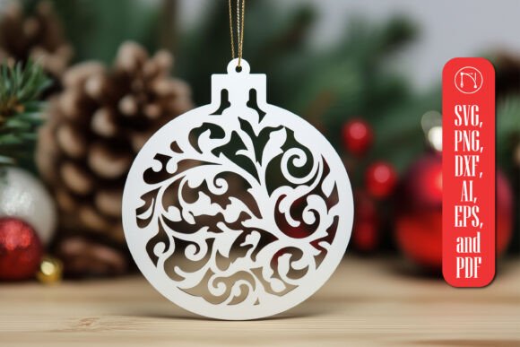 Download Cricut Christmas Ornament SVG Cut File - Ornament Collection