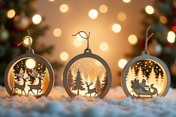 Download Christmas Tree Ornament Laser Cut Design - Ornament Collection