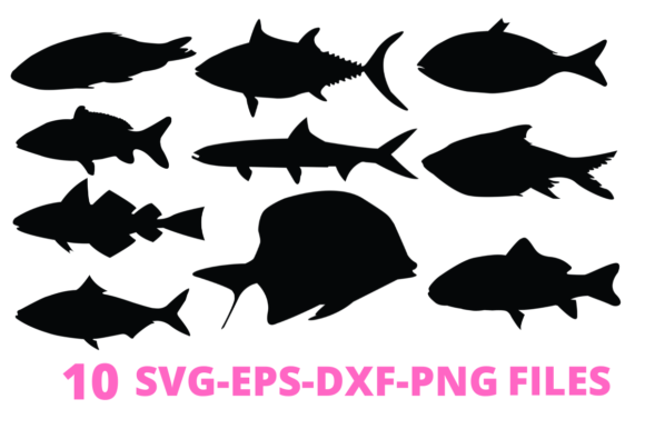 Download Fish Silhouette Svg Eps Dxf Png Files, - Fish silhouette svg Collection