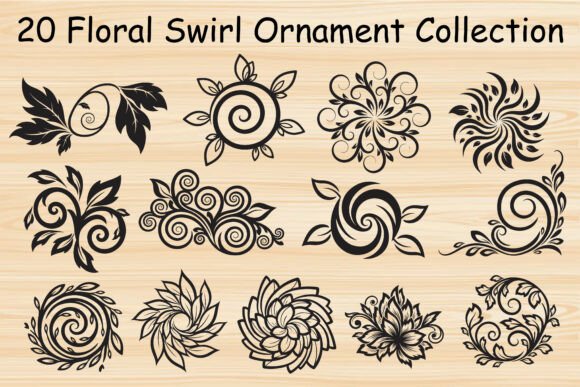 Download Floral Swirl Ornament Collection - Ornament Collection
