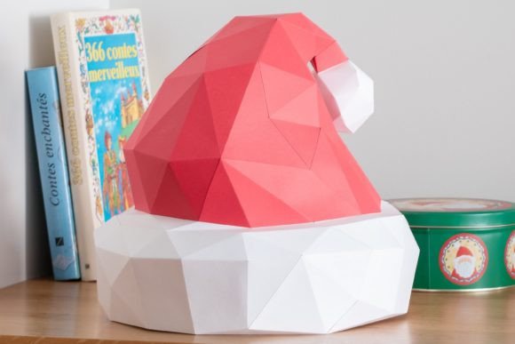 Download Santa's Hat Paper Sculpture - Hat Collection